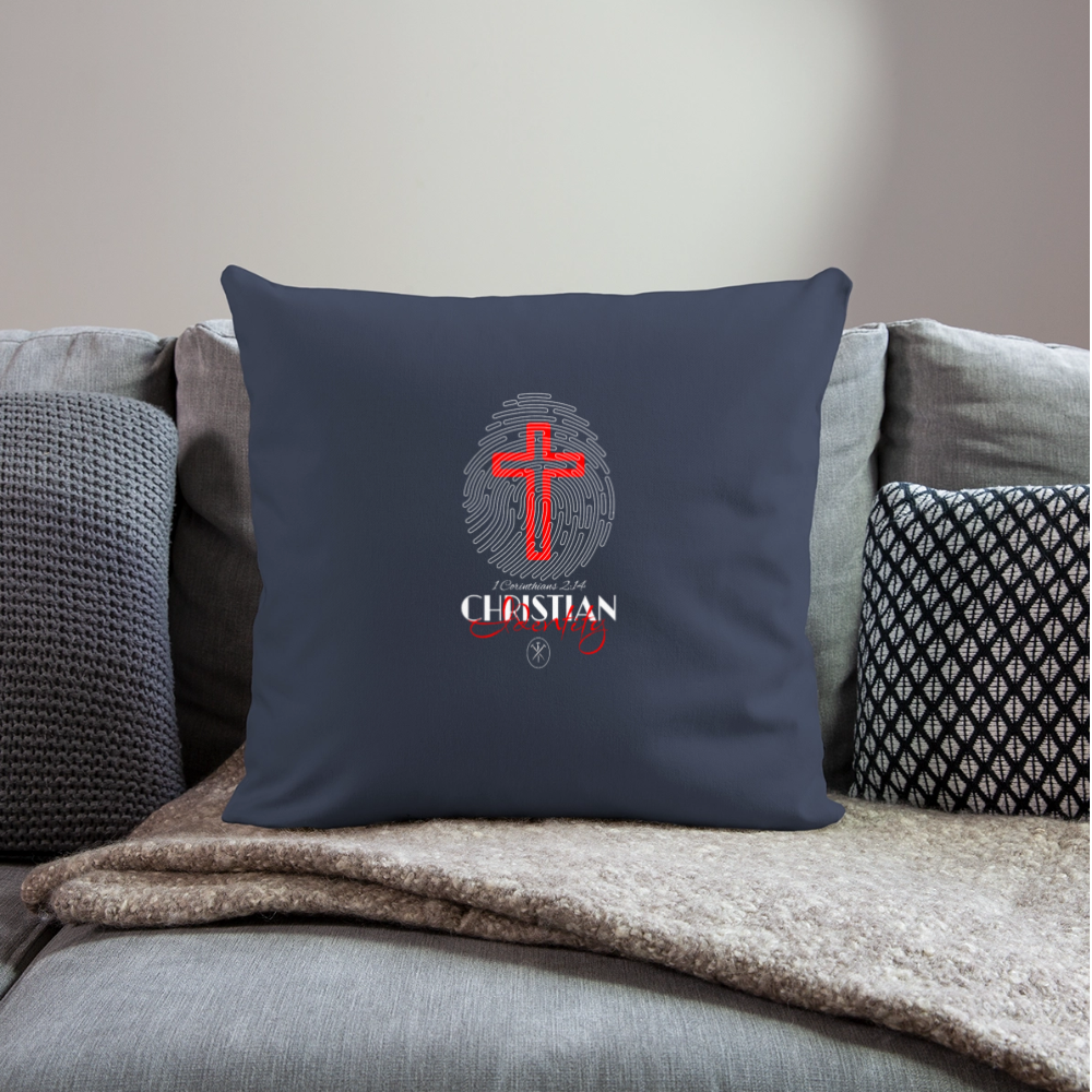 Throw Pillow Cover 18” x 18” - navy