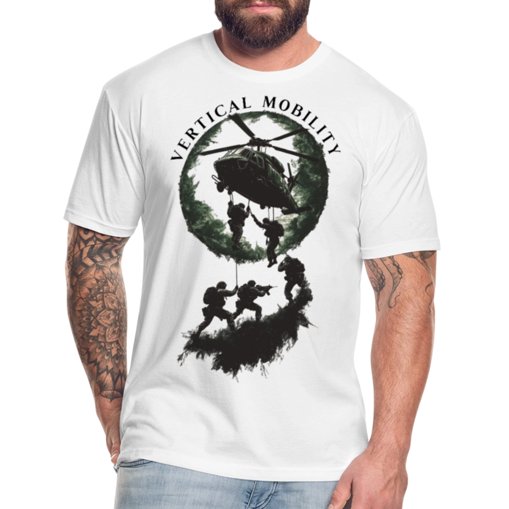 Fitted Cotton/Poly T-Shirt by Next Level - white