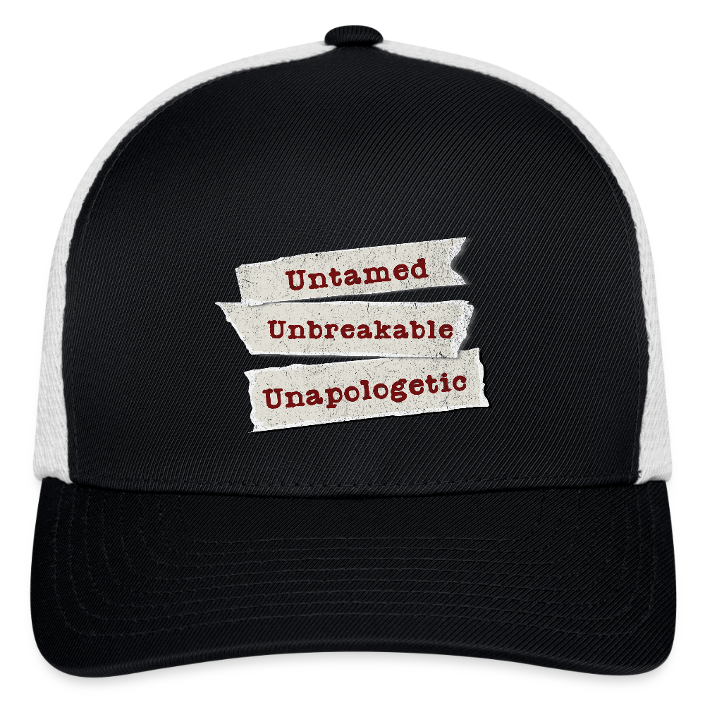 Flexfit Fitted Baseball Cap - black/white