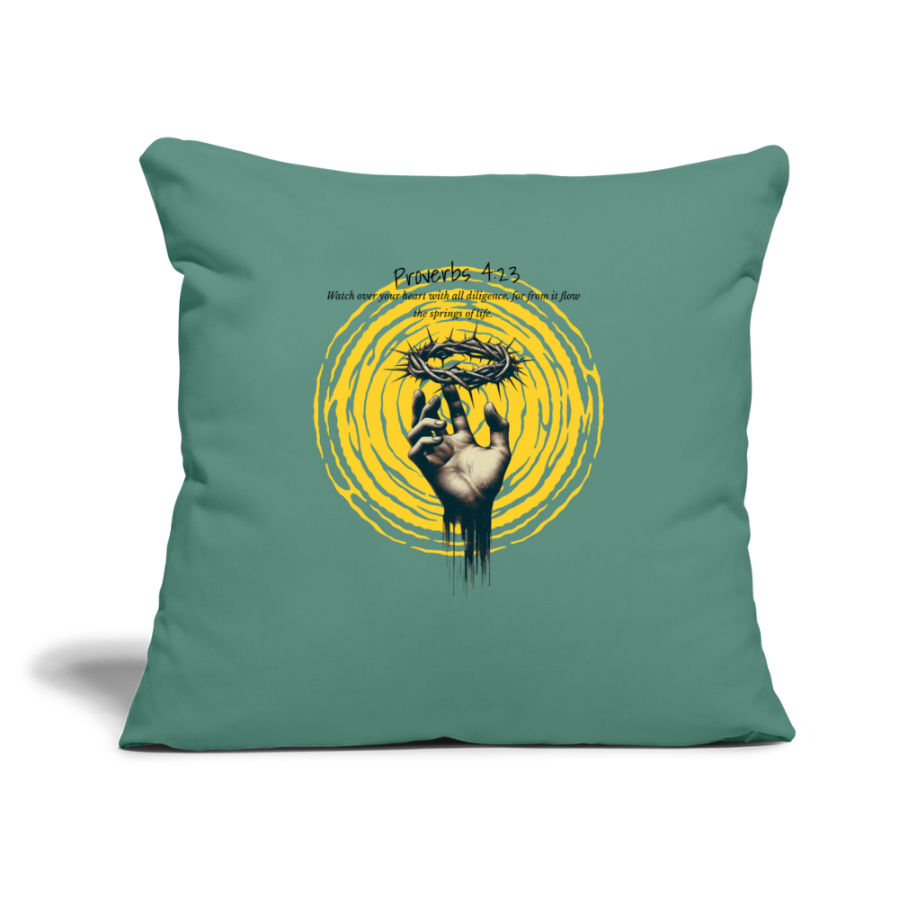 Throw Pillow Cover 18” x 18” - cypress green
