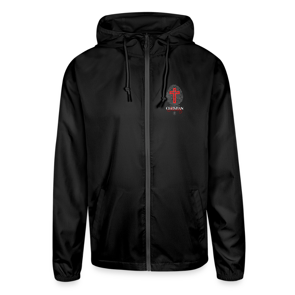 Unisex Lightweight Windbreaker Jacket - black