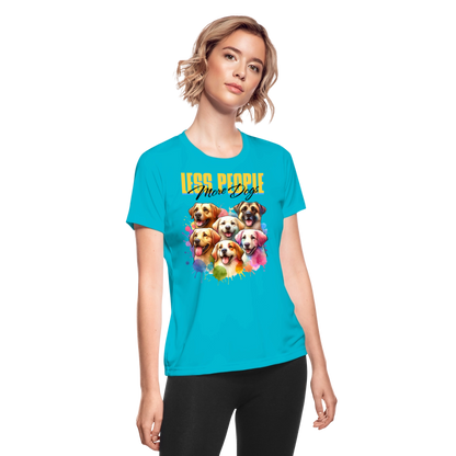 Women's Moisture Wicking Performance T-Shirt - turquoise