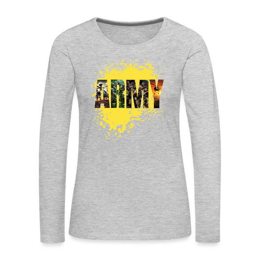 Women's Premium Long Sleeve T-Shirt - heather gray