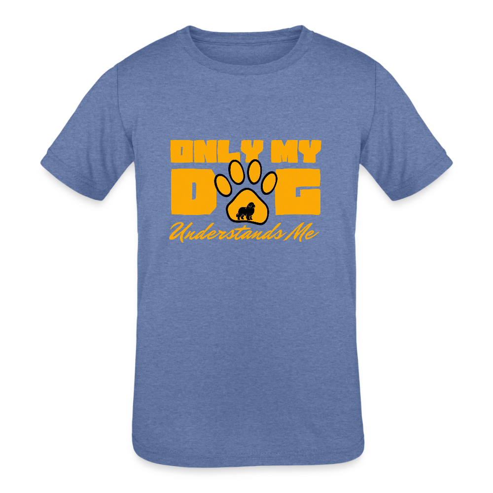 Kids' Tri-Blend T-Shirt - heather blue