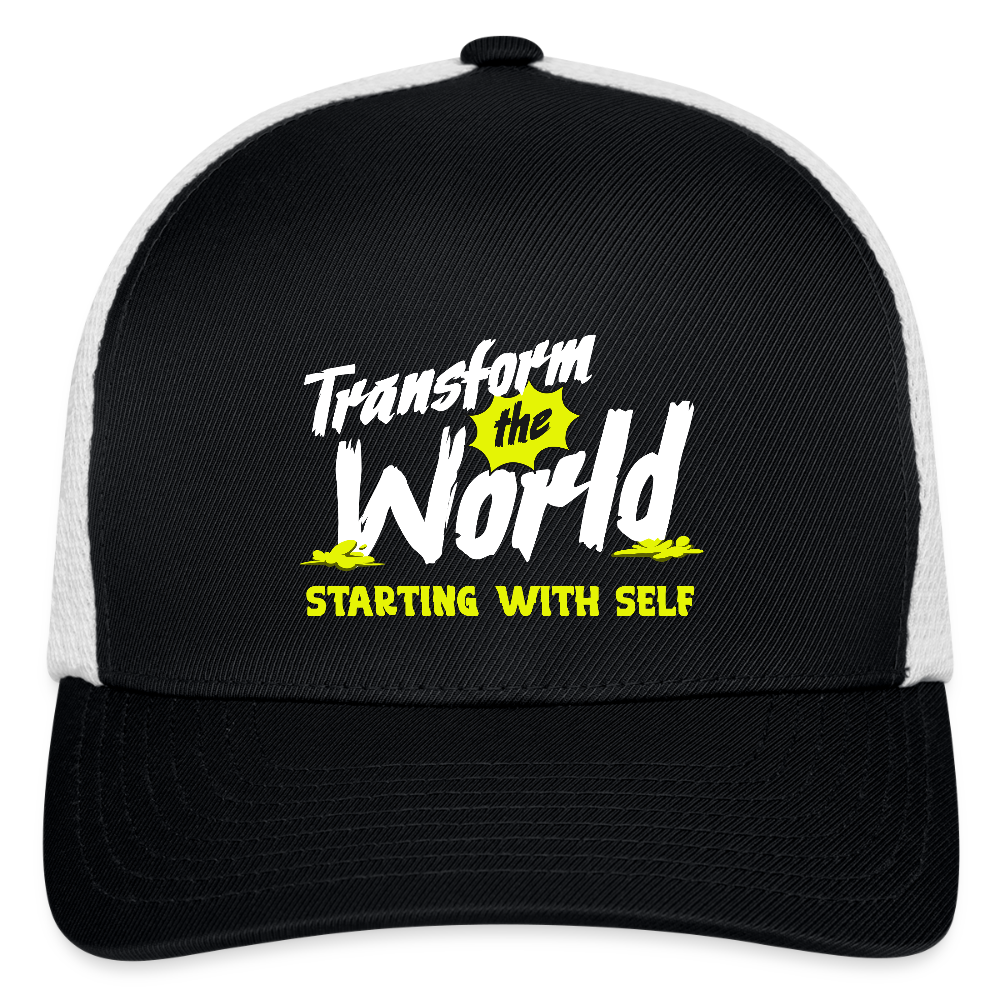 Flexfit Fitted Baseball Cap - black/white