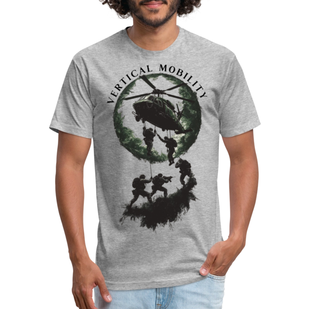 Fitted Cotton/Poly T-Shirt by Next Level - heather gray