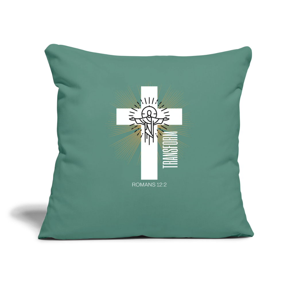 Throw Pillow Cover 18” x 18” - cypress green
