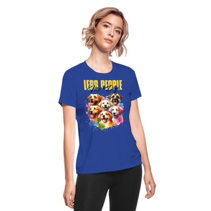 Women's Moisture Wicking Performance T-Shirt - royal blue