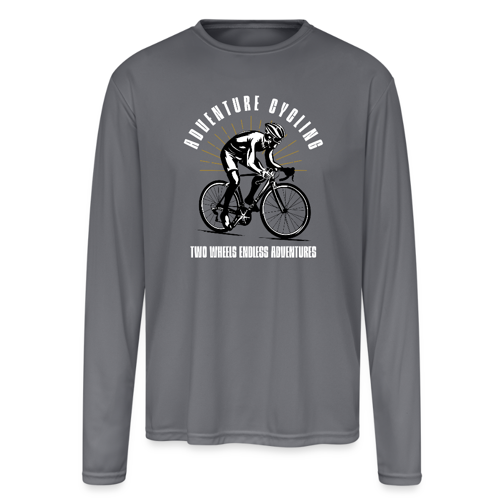 Men's Moisture Wicking Performance Long Sleeve T-Shirt - gray