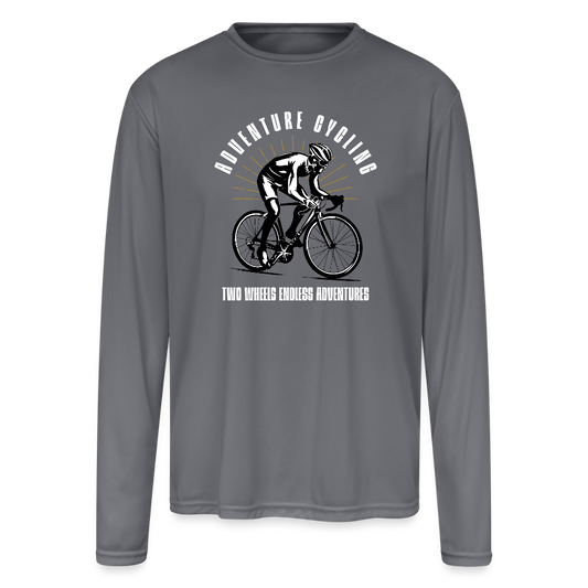 Men's Moisture Wicking Performance Long Sleeve T-Shirt - gray