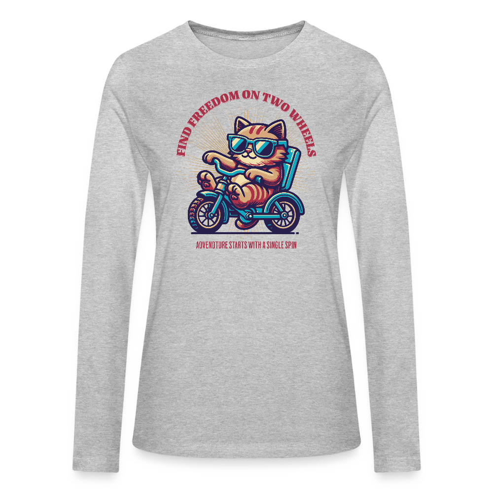 Bella + Canvas Women's Long Sleeve T-Shirt - heather gray