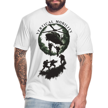 Fitted Cotton/Poly T-Shirt by Next Level - white