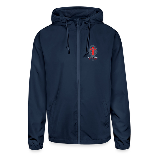 Unisex Lightweight Windbreaker Jacket - navy