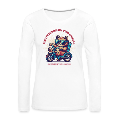 Women's Premium Long Sleeve T-Shirt - white