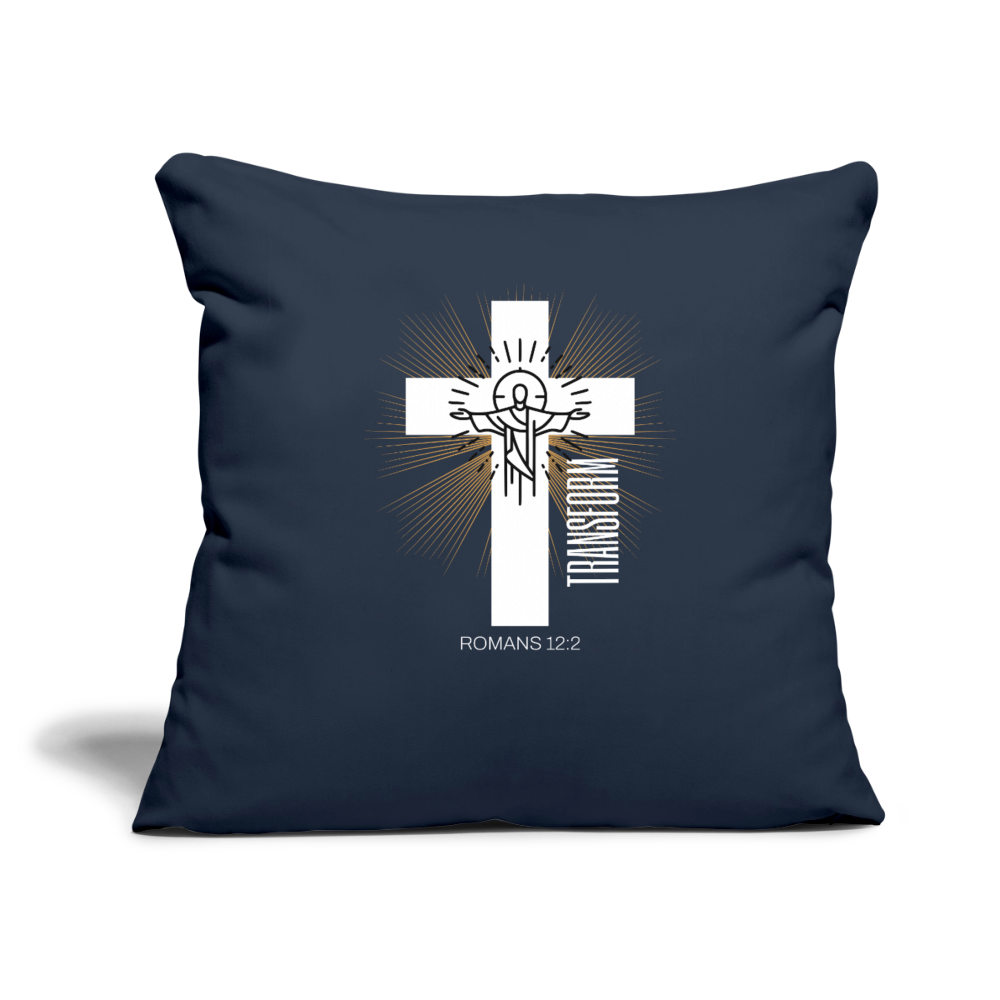 Throw Pillow Cover 18” x 18” - navy