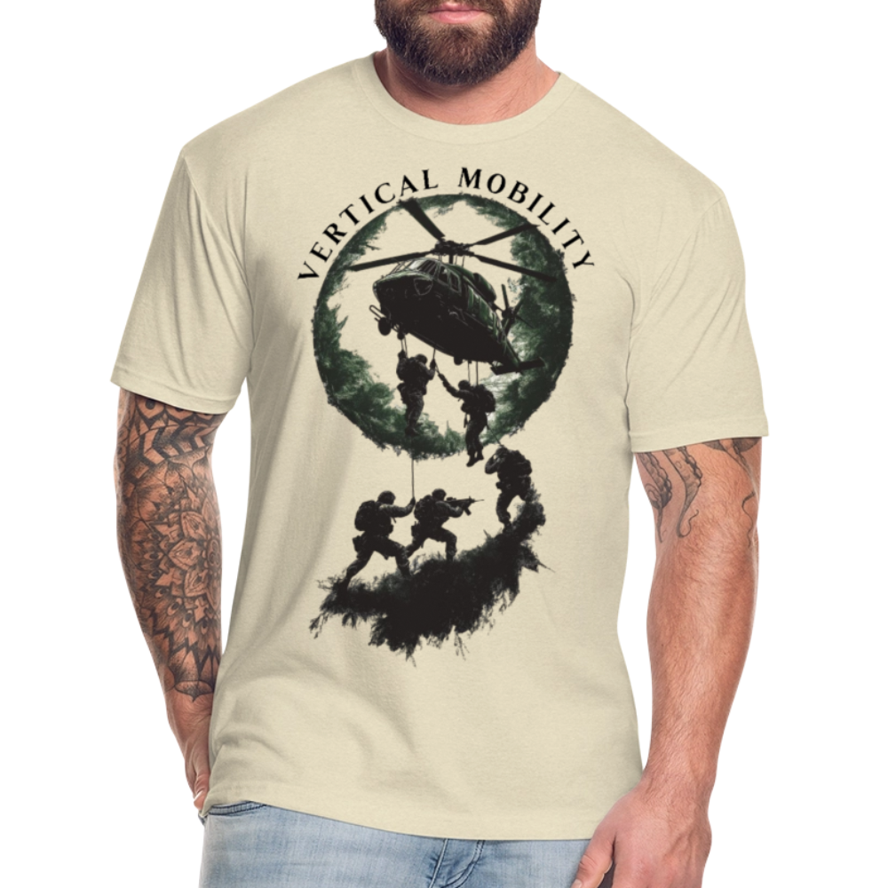 Fitted Cotton/Poly T-Shirt by Next Level - heather cream