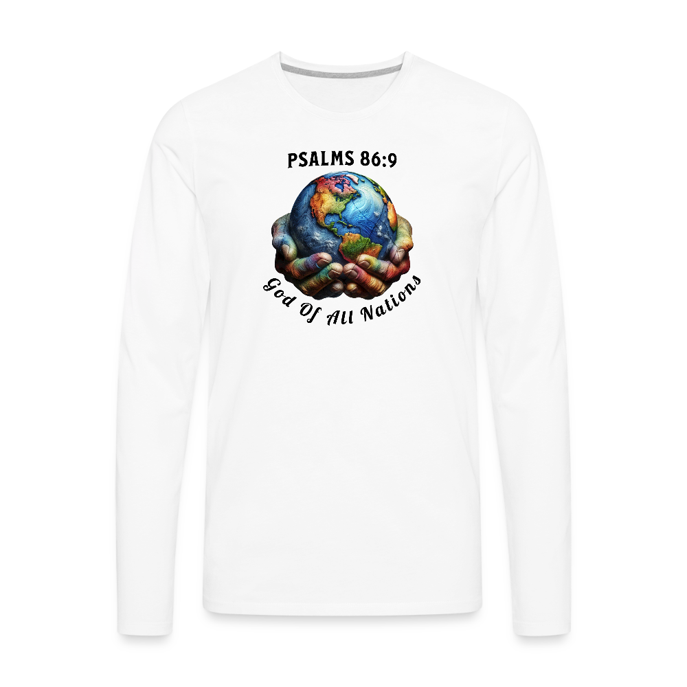 Men's Premium Long Sleeve T-Shirt - white