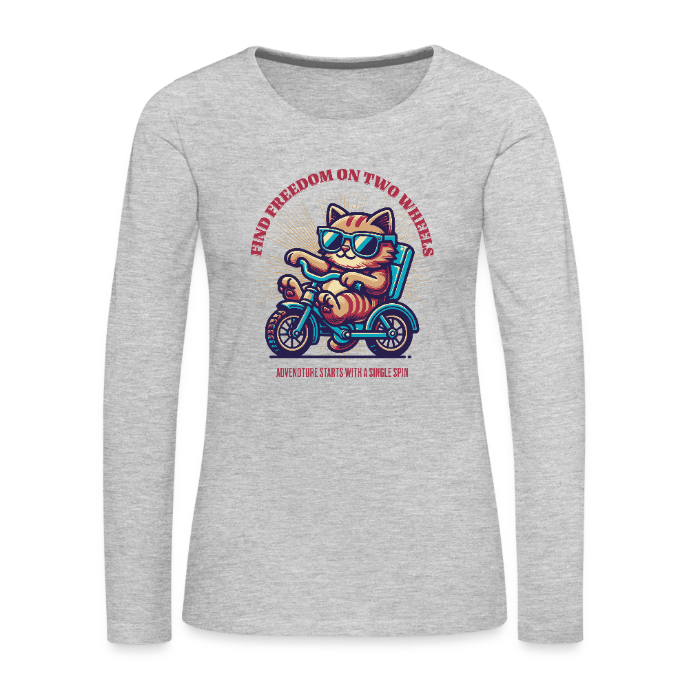 Women's Premium Long Sleeve T-Shirt - heather gray