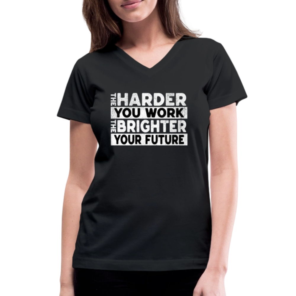 Women's V-Neck T-Shirt - black