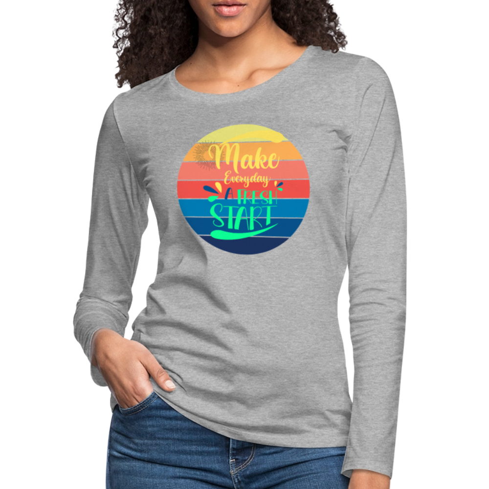 Women's Premium Long Sleeve T-Shirt - heather gray