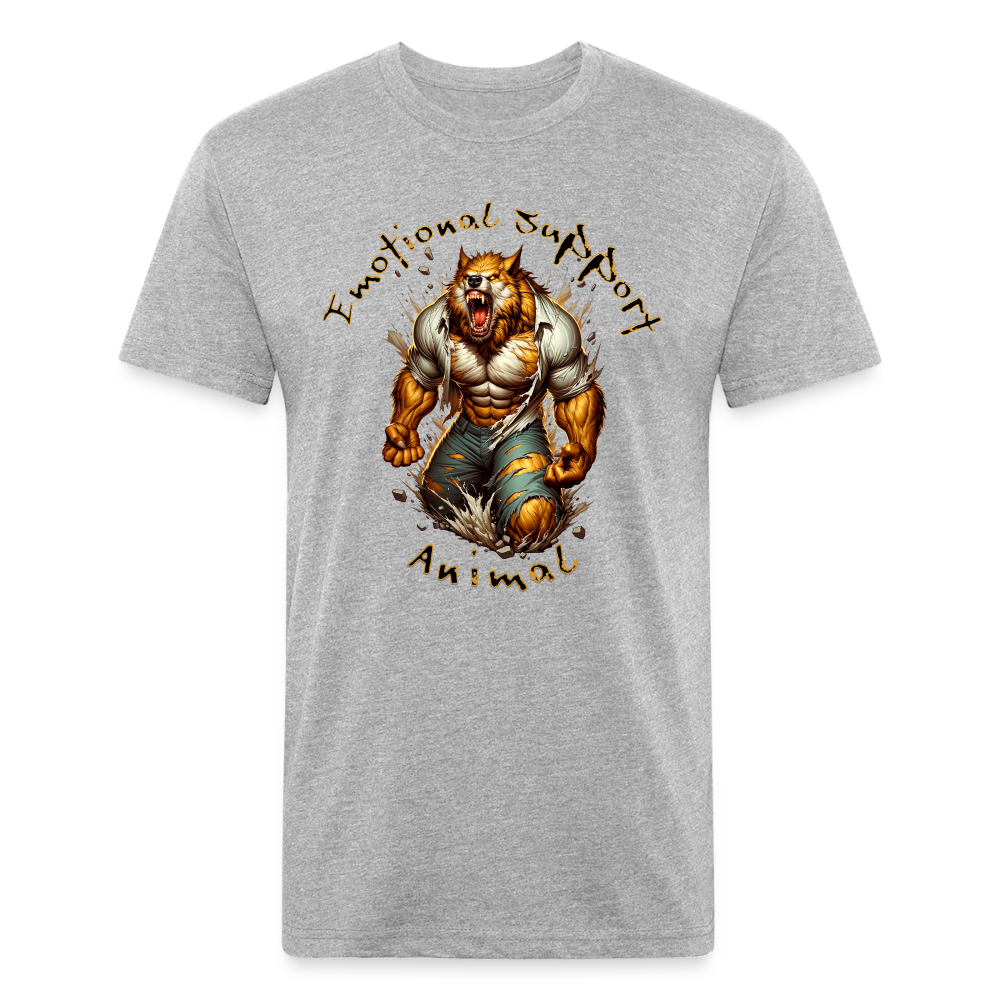 Fitted Cotton/Poly T-Shirt by Next Level - heather gray