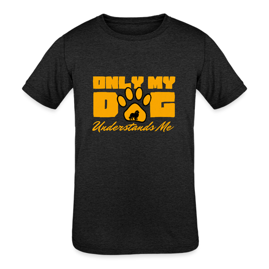 Kids' Tri-Blend T-Shirt - heather black