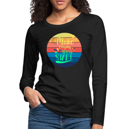 Women's Premium Long Sleeve T-Shirt - black