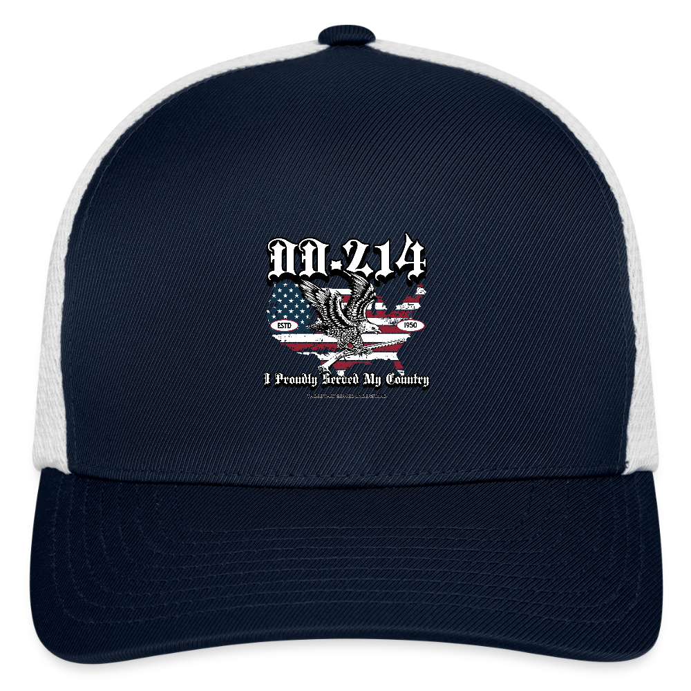 Flexfit Fitted Baseball Cap - navy/white