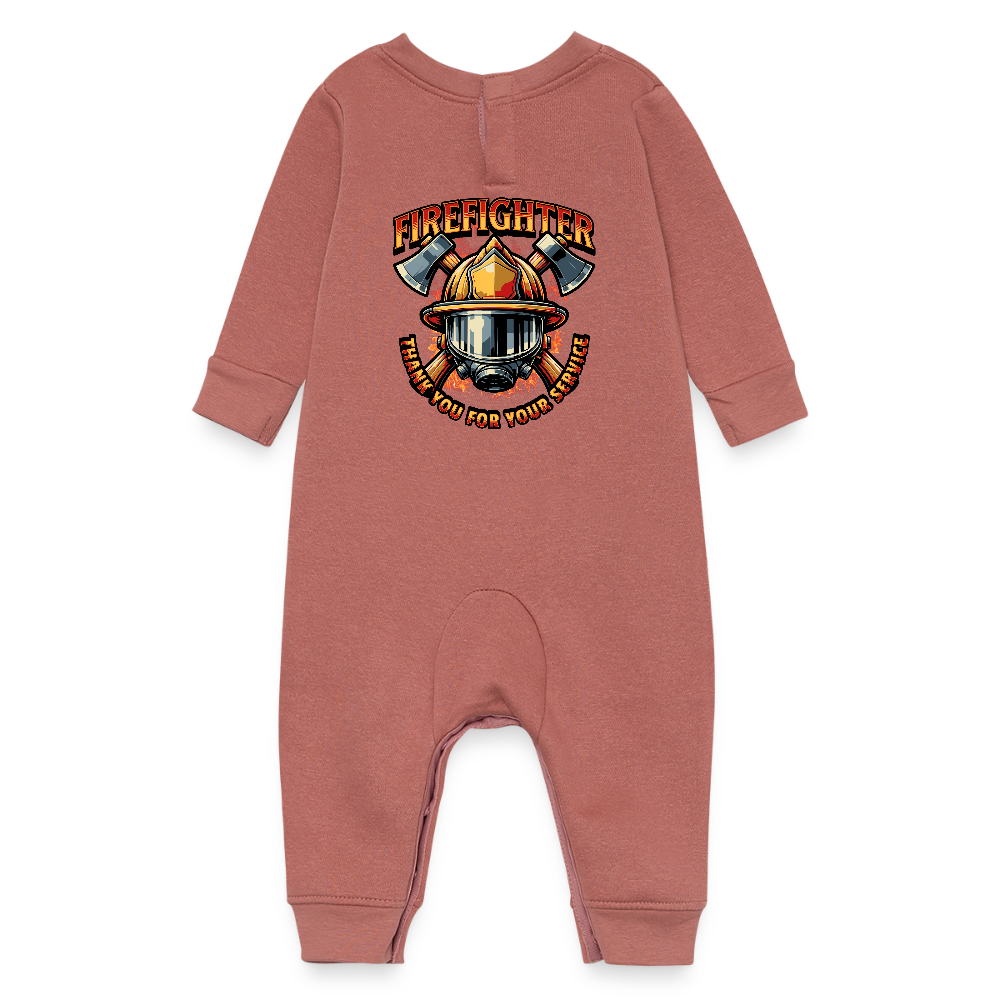 Baby Fleece One Piece - mauve