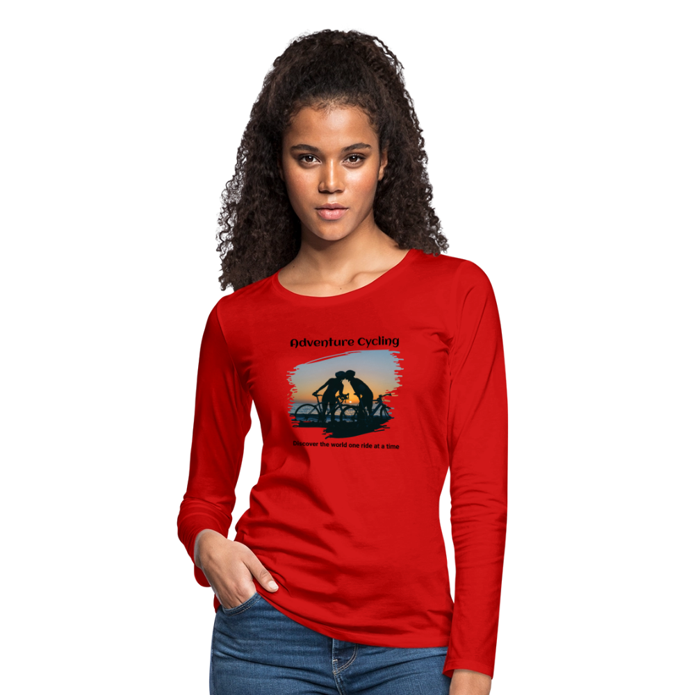 Women's Premium Long Sleeve T-Shirt - red