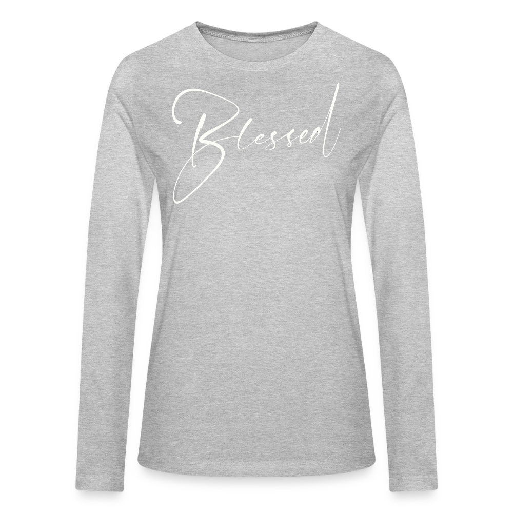 Bella + Canvas Women's Long Sleeve T-Shirt - heather gray
