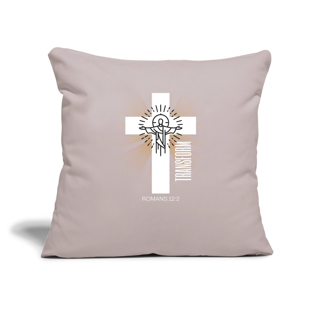 Throw Pillow Cover 18” x 18” - light taupe