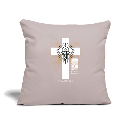 Throw Pillow Cover 18” x 18” - light taupe