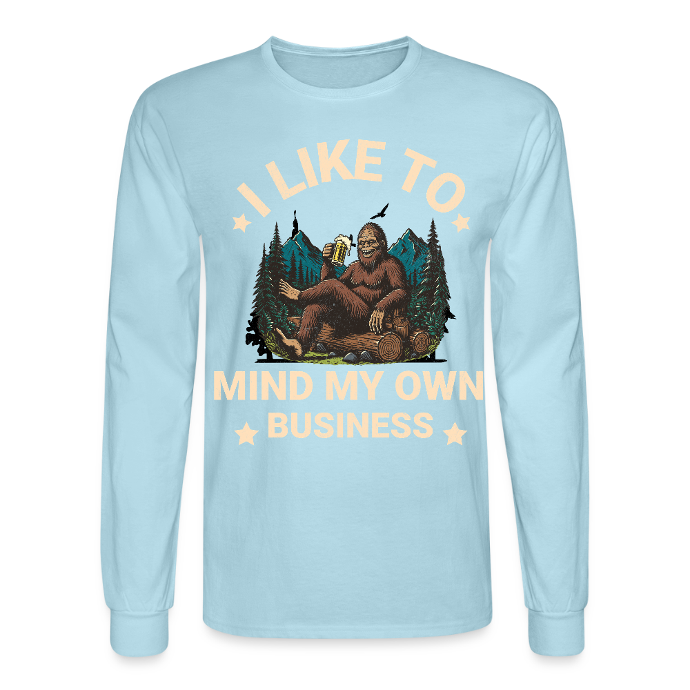 Men's Long Sleeve T-Shirt - powder blue