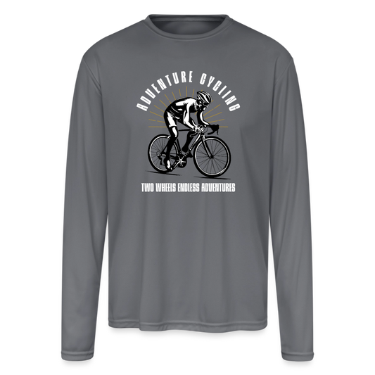 Men's Moisture Wicking Performance Long Sleeve T-Shirt - gray