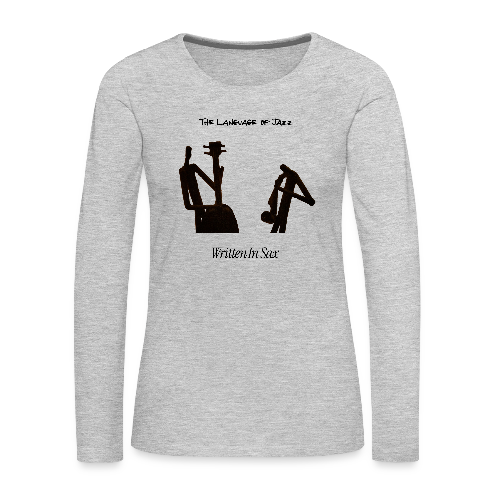 Women's Premium Long Sleeve T-Shirt - heather gray