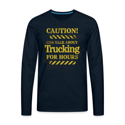 Men's Premium Long Sleeve T-Shirt - deep navy