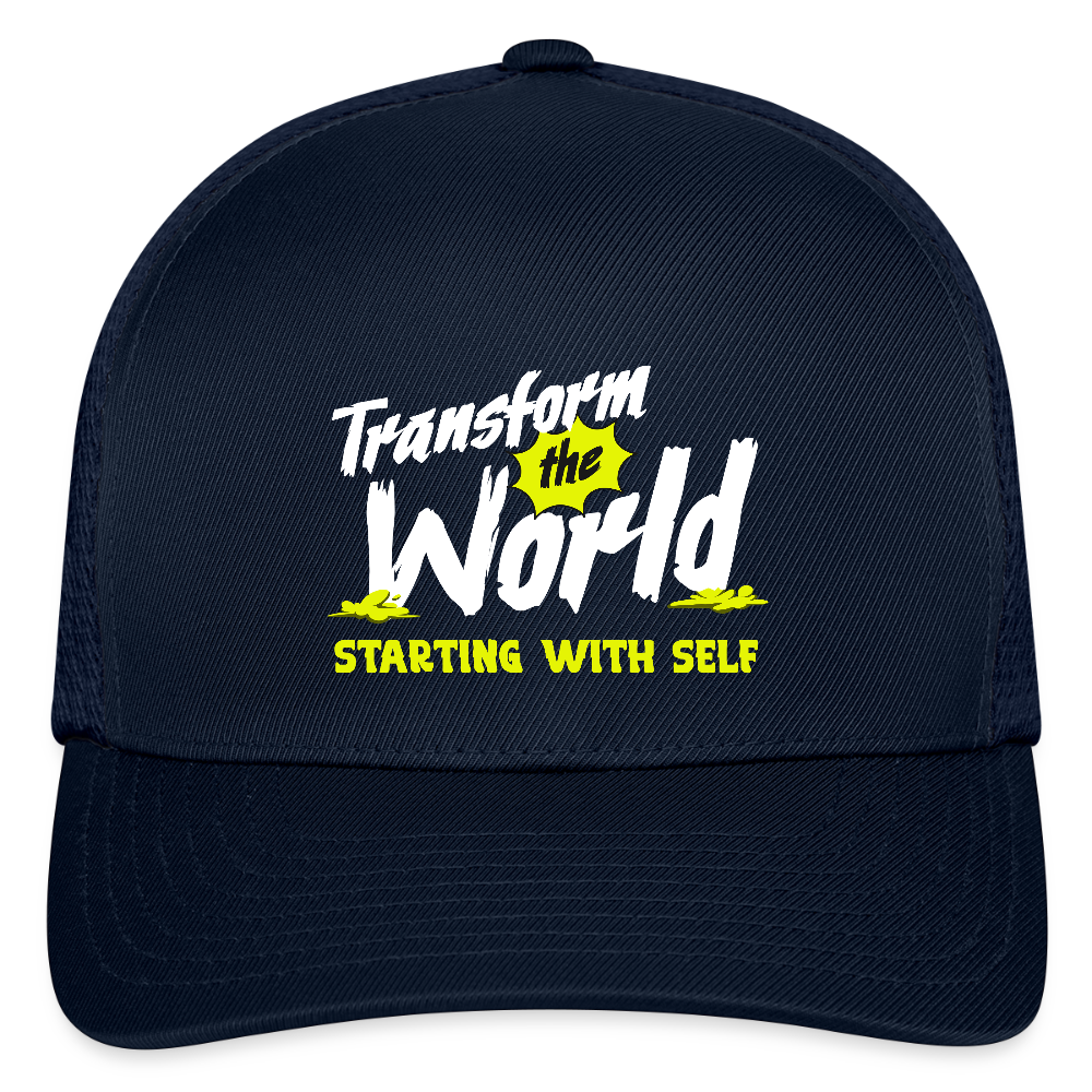 Flexfit Fitted Baseball Cap - navy