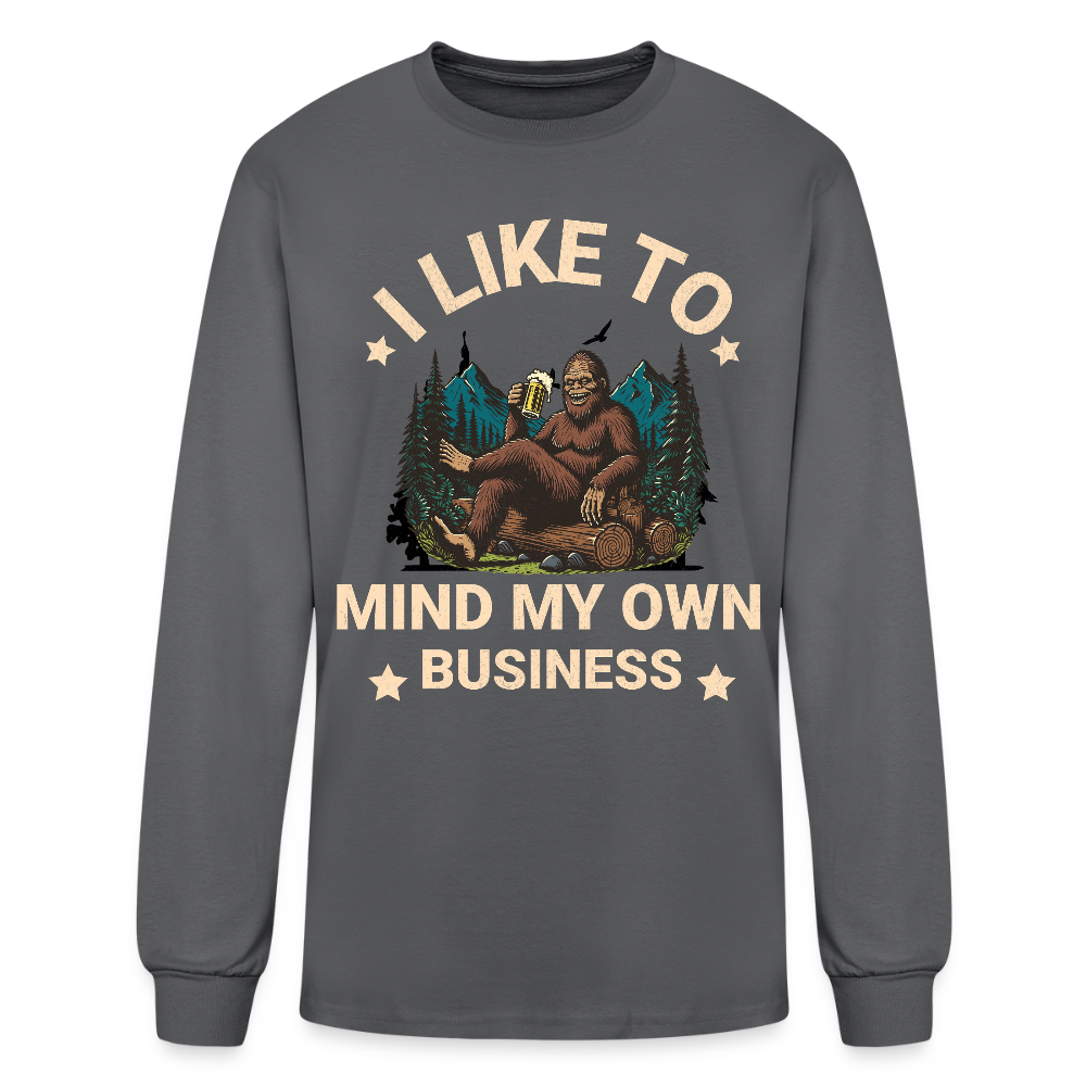 Men's Long Sleeve T-Shirt - charcoal