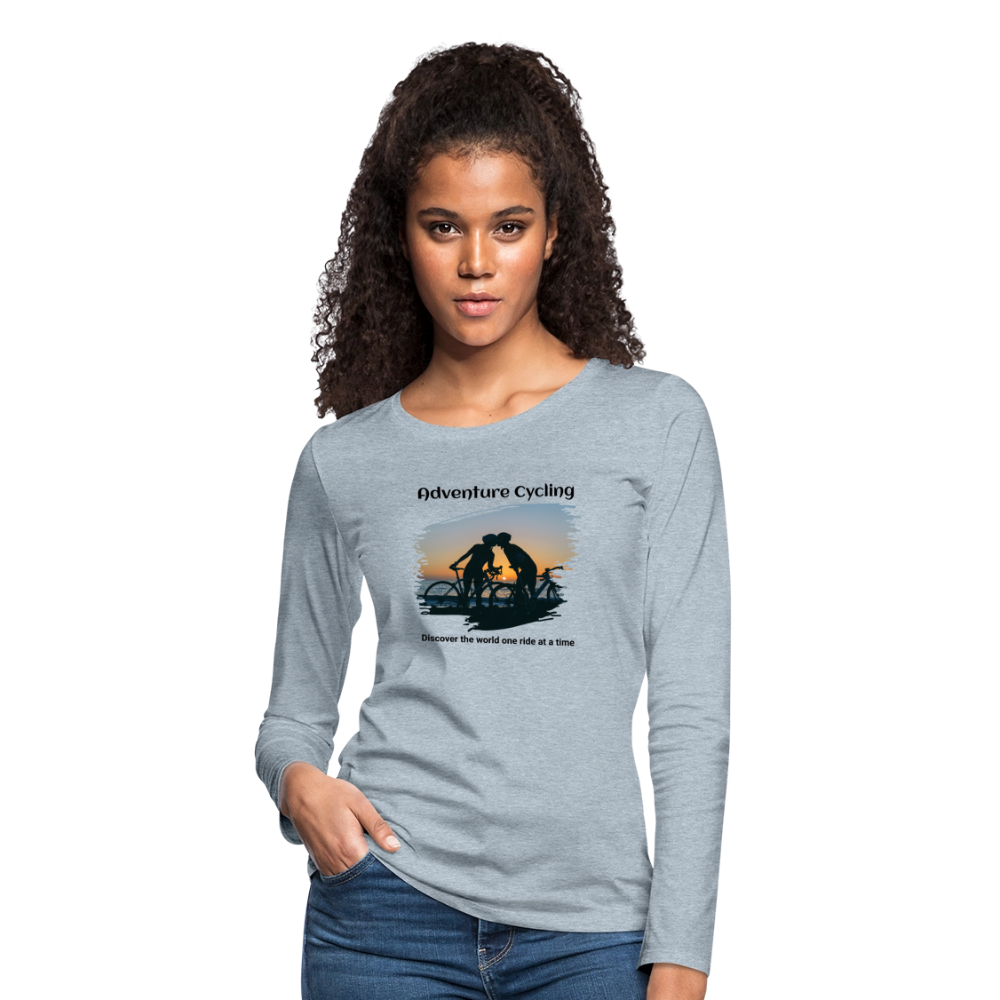 Women's Premium Long Sleeve T-Shirt - heather ice blue