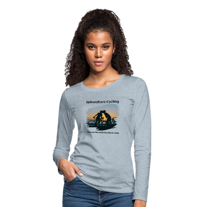 Women's Premium Long Sleeve T-Shirt - heather ice blue