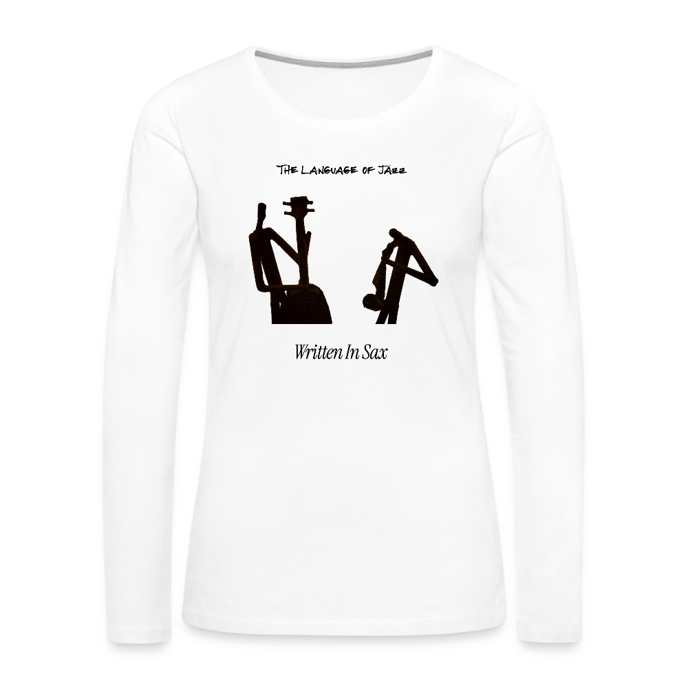 Women's Premium Long Sleeve T-Shirt - white