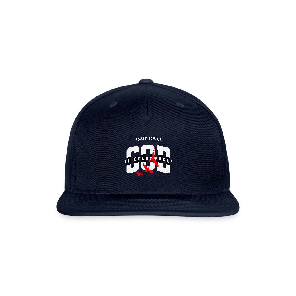 Snapback Baseball Cap - navy