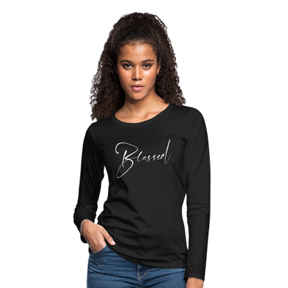 Women's Premium Long Sleeve T-Shirt - black