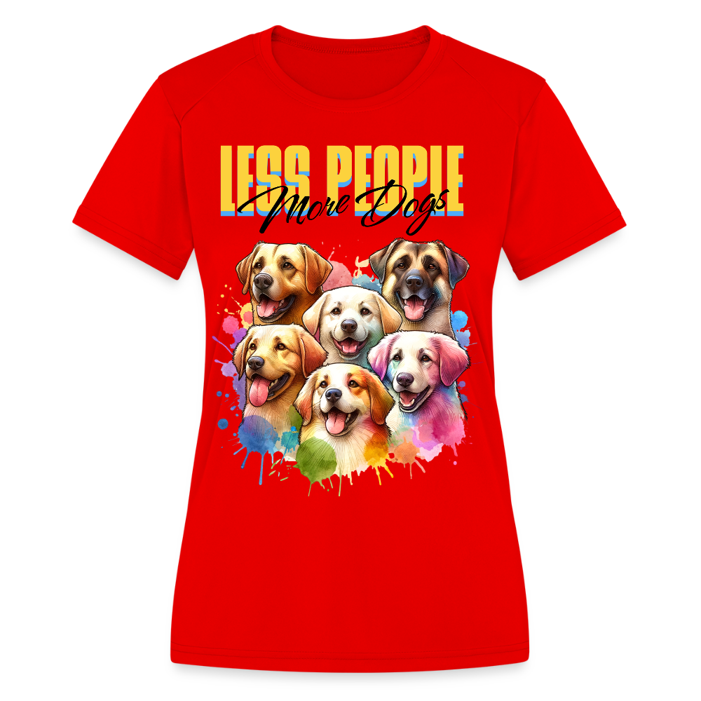 Women's Moisture Wicking Performance T-Shirt - red