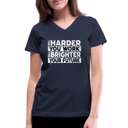 Women's V-Neck T-Shirt - navy