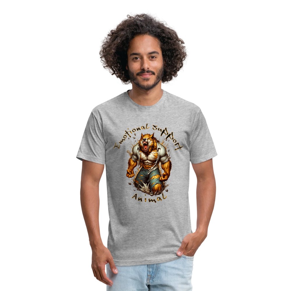 Fitted Cotton/Poly T-Shirt by Next Level - heather gray