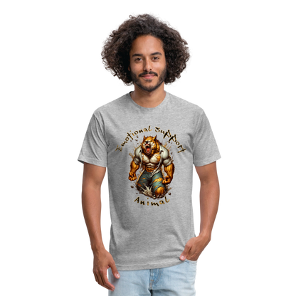 Fitted Cotton/Poly T-Shirt by Next Level - heather gray