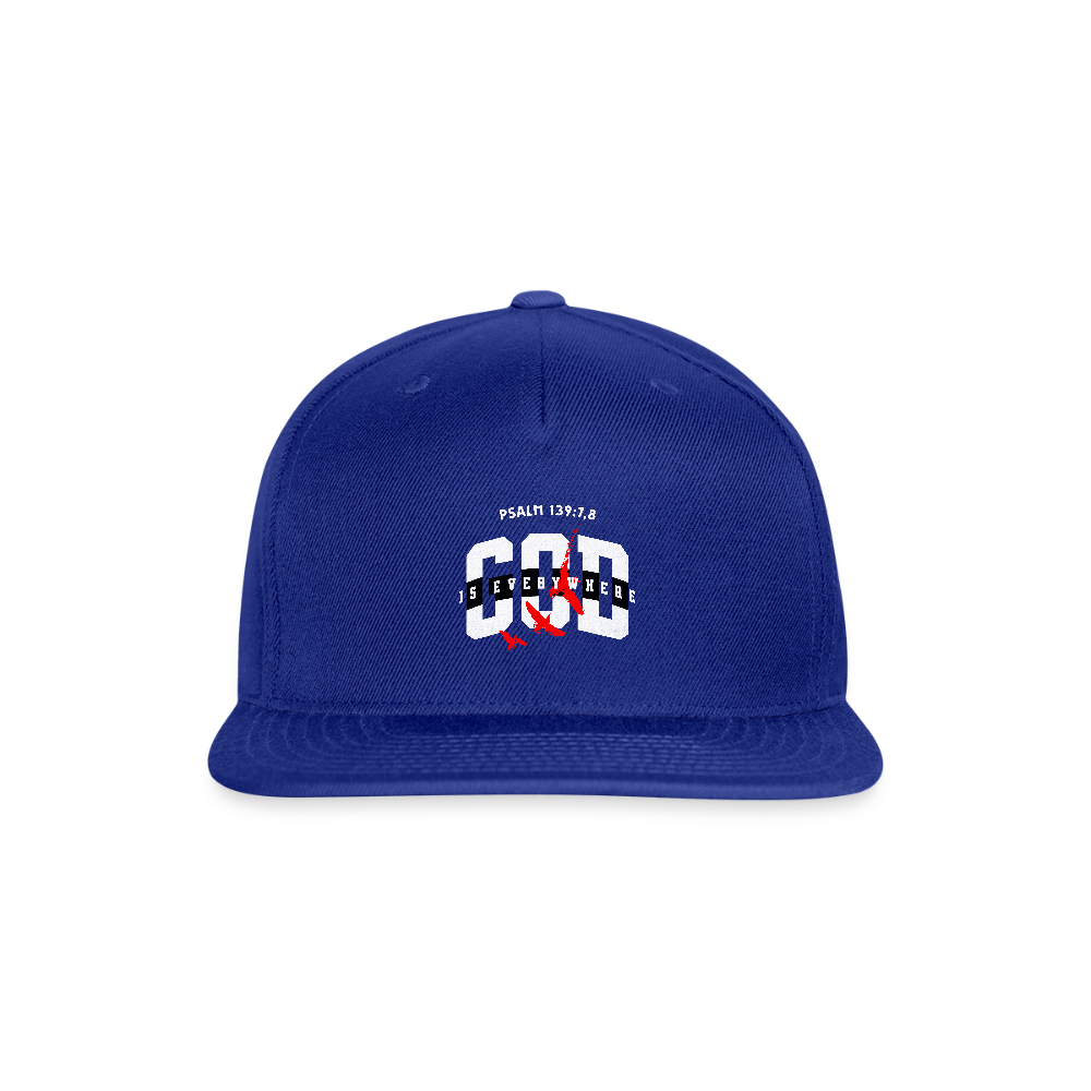 Snapback Baseball Cap - royal blue