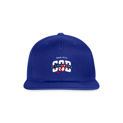 Snapback Baseball Cap - royal blue